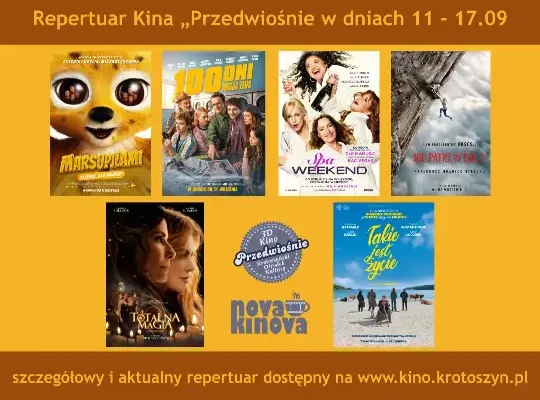 Repertuar Kina 3D Przedwiośnie w Krotoszynie: premiery, spektakle i koncerty