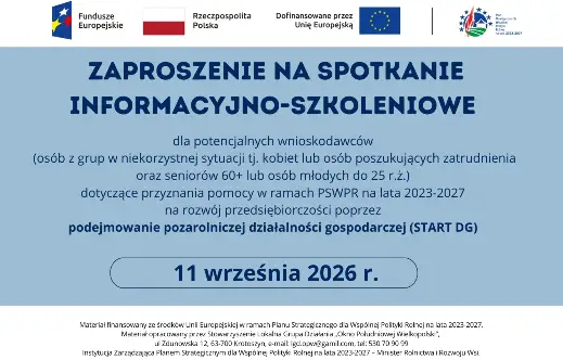 Rusza nabór na START DG – spotkanie informacyjne w Kobylinie