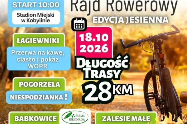 XIII Kobyliński Rajd Rowerowy – edycja jesienna. Trwają zapisy