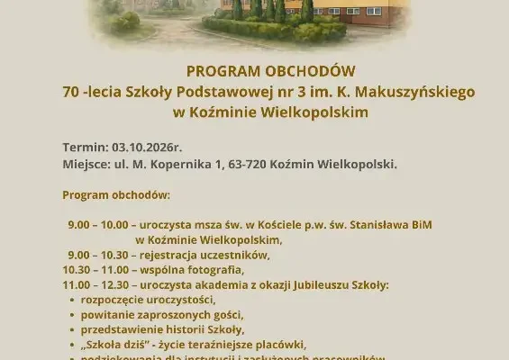 Weekend pełen atrakcji w Koźminie Wielkopolskim – zjazd absolwentów i 49. Bieg Maćka