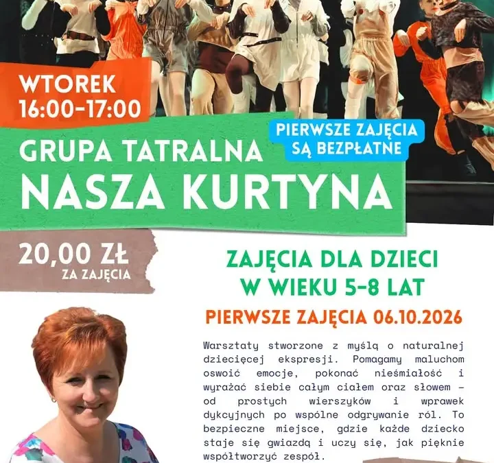 Bezpłatne warsztaty teatralne i plastyczne w Kobylinie już dziś