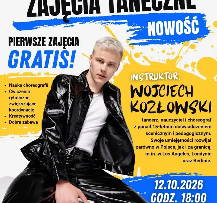Nowe zajęcia taneczne HIP-HOP & COMMERCIAL w GOK Kobylin – pierwsze zajęcia gratis!