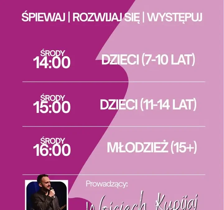 Talent Studio Zduny zaprasza na zajęcia wokalne dla dzieci i młodzieży