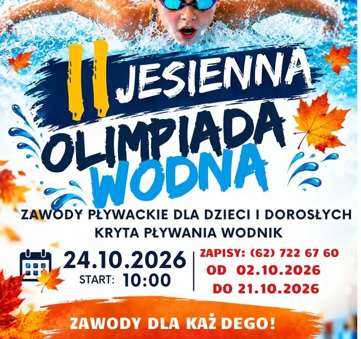 Olimpiada pływacka w Krotoszynie – sport i pomoc dla chorej Oli