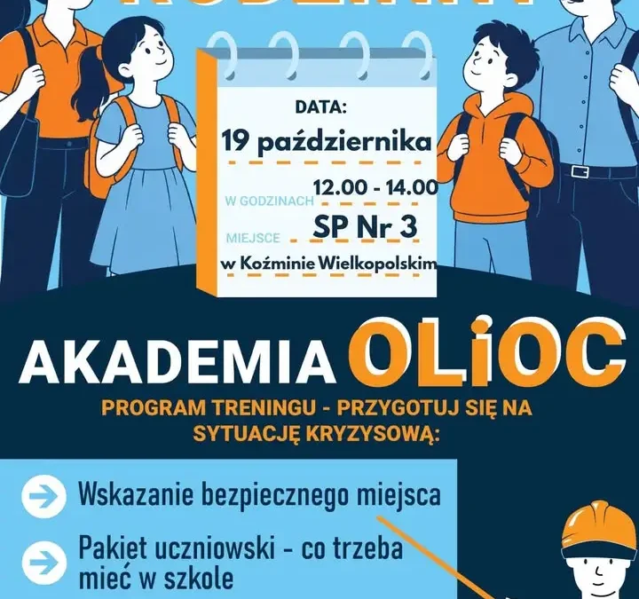 Koźmin Wielkopolski: Trening rodzinny „Akademia OLiOC” już 19 października