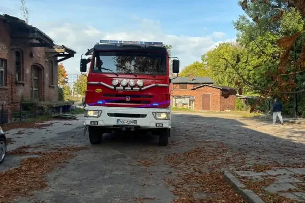 Wyciek gazu w Koźminie Wielkopolskim – interwencja strażaków