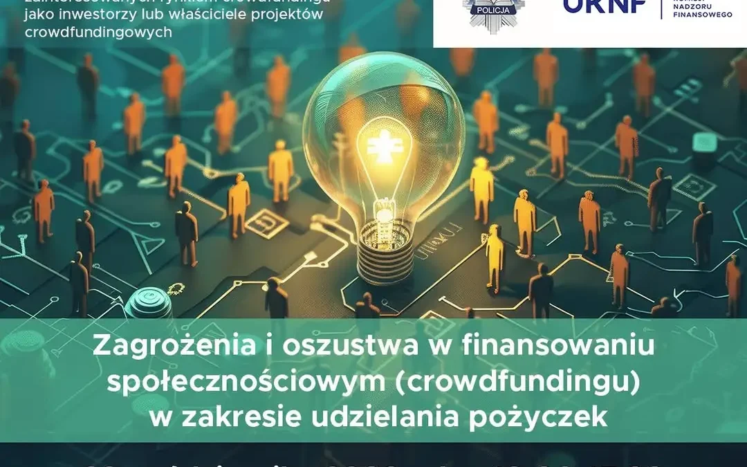 Bezpłatne webinarium KNF i Policji o oszustwach w crowdfundingu – zapisy do 21 października