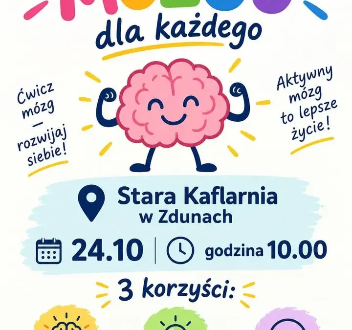 Gimnastyka mózgu w Zdunach – bezpłatne spotkanie już w sobotę