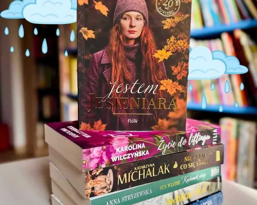 Jesienne nowości w bibliotece w Zdunach — książki na deszczowe popołudnia