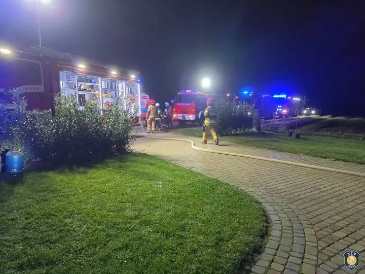 Pożar kotłowni w Bestwinie – akcja strażaków trwała blisko 1,5 godziny