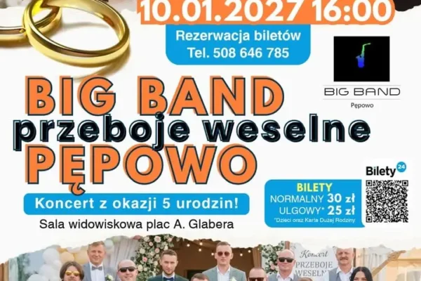 Kobylin: dodatkowy koncert Big Bandu po wyprzedaniu pierwszego terminu