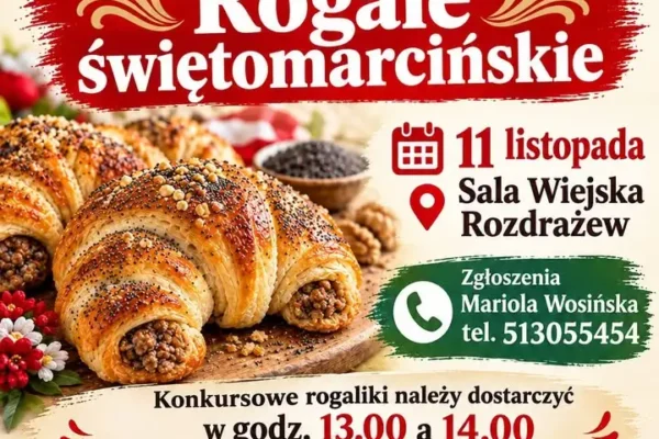 Konkurs na najlepsze rogale świętomarcińskie w Rozdrażewie – zaproszenie do udziału