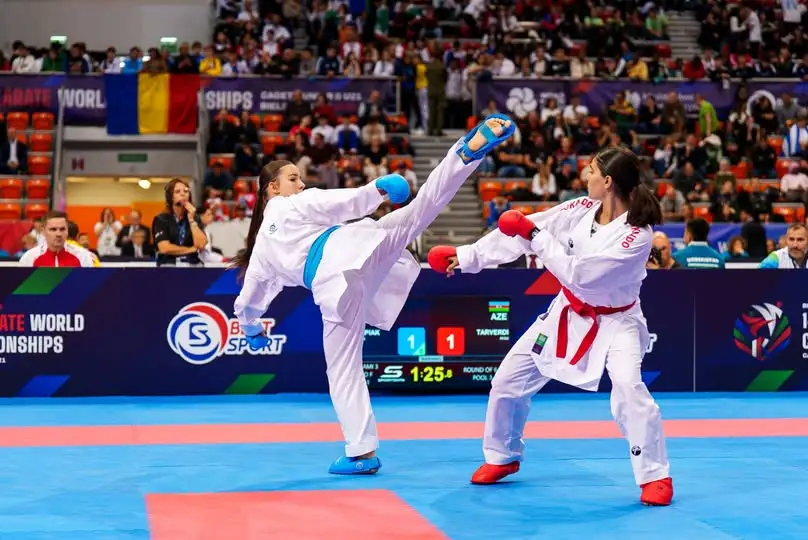 Nikola Filipiak z gminy Rozdrażew na Mistrzostwach Świata w Karate WKF w Bielsku-Białej