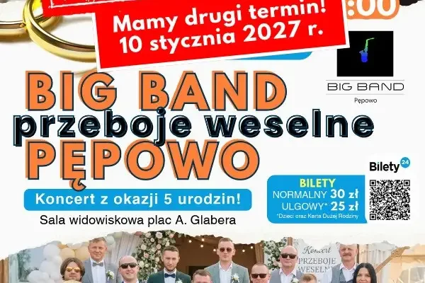 Drugi koncert Big Bandu w Kobylinie – bilety na styczeń 2027 już w sprzedaży