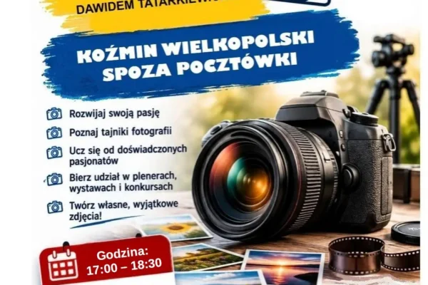 Koźmin Wielkopolski: drugie spotkanie z fotografem Dawidem Tatarkiewiczem dla seniorów