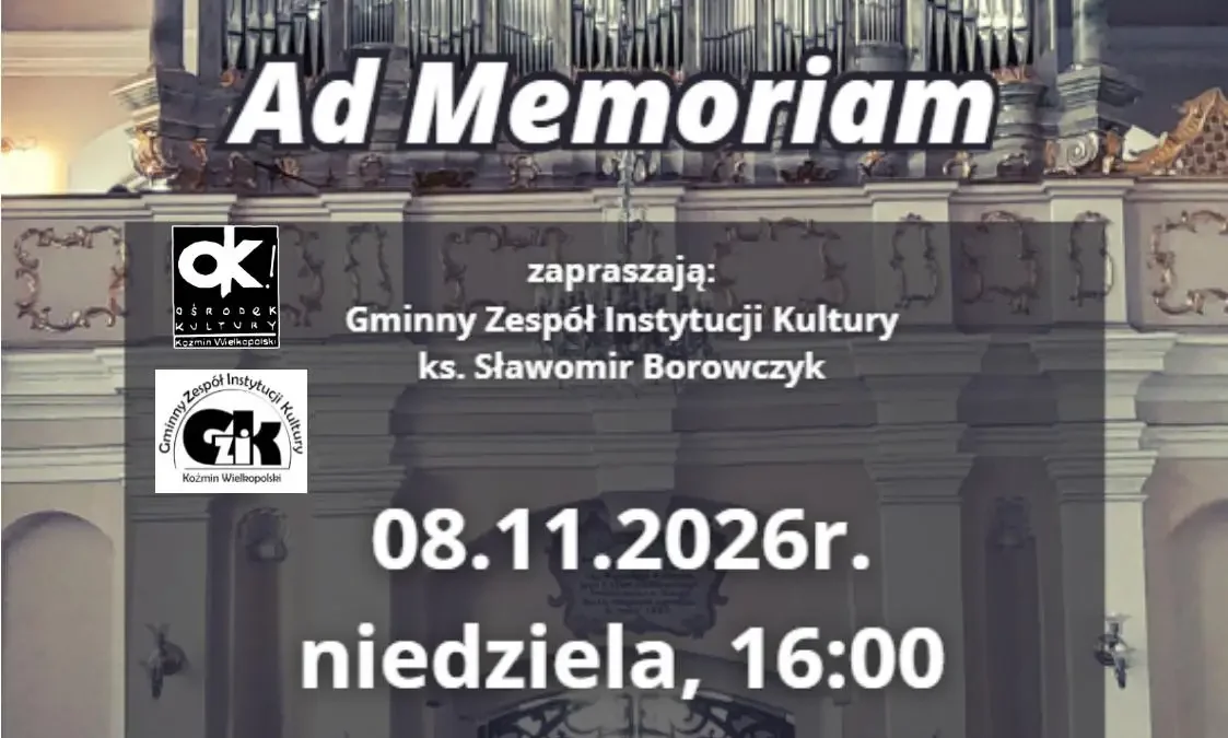 Koźmin Wielkopolski: koncert organowy i noworoczna gala w Trzech Króli