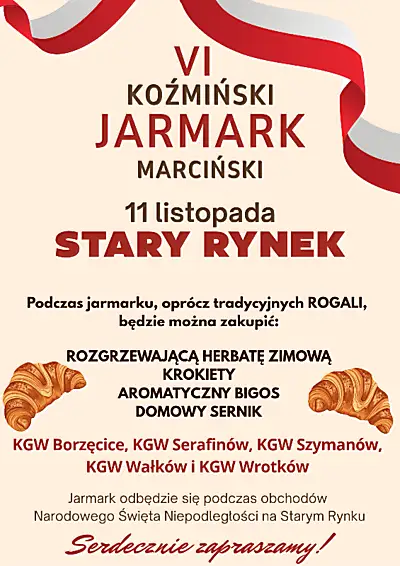IV Koźmiński Jarmark Marciński na Starym Rynku 11 listopada