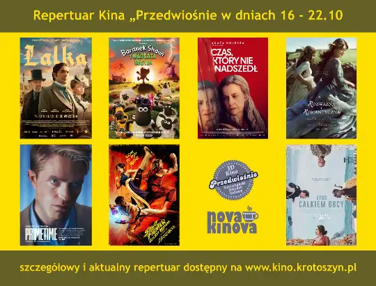 Repertuar Kina 3D Przedwiośnie w Krotoszynie – premiery i wydarzenia specjalne
