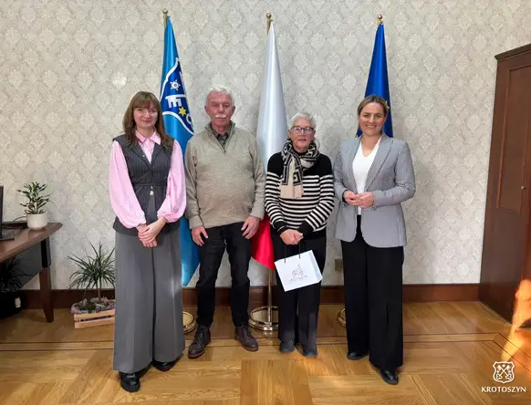 Przyjaciele z Brummen z wizytą u burmistrza Krotoszyna