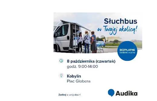 Słuchbus w Kobylinie – bezpłatne badania słuchu już 8 października