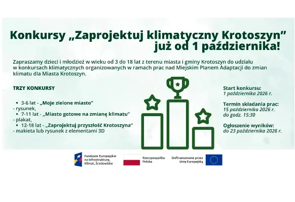 Krotoszyn zmienia regulamin konkursów klimatycznych – teraz dla dzieci i młodzieży z całej gminy