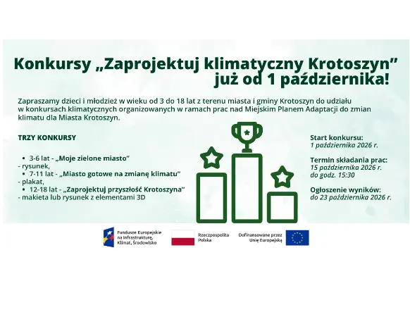 Krotoszyn zmienia regulamin konkursów klimatycznych – teraz dla dzieci i młodzieży z całej gminy
