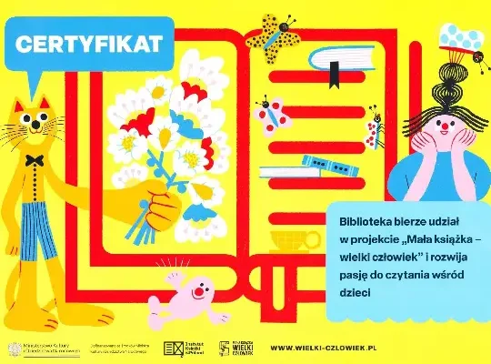 Krotoszyńska Biblioteka z certyfikatem Instytutu Książki za promocję czytelnictwa wśród dzieci