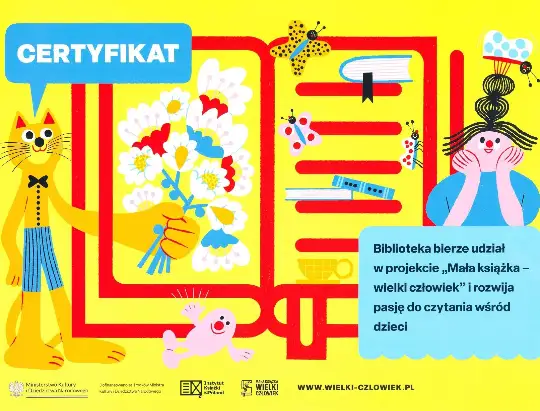Krotoszyńska Biblioteka z certyfikatem Instytutu Książki za promocję czytelnictwa wśród dzieci